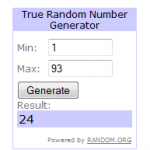 and the winner is….