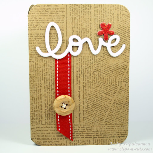 Love Clean and Simple Card ClipsnCuts