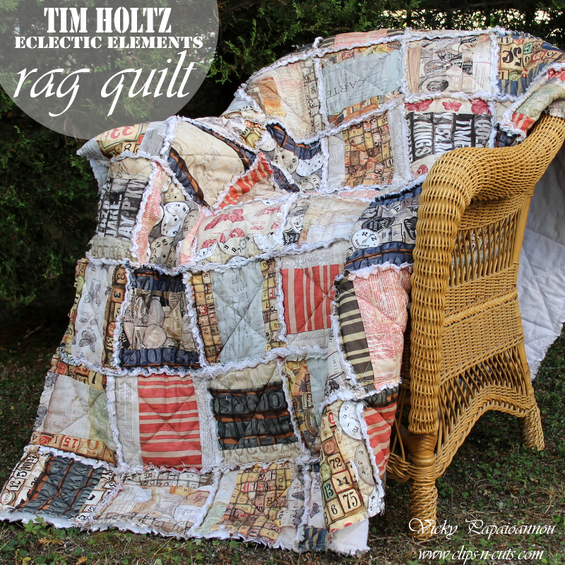 Tim Holtz Rag Quilt