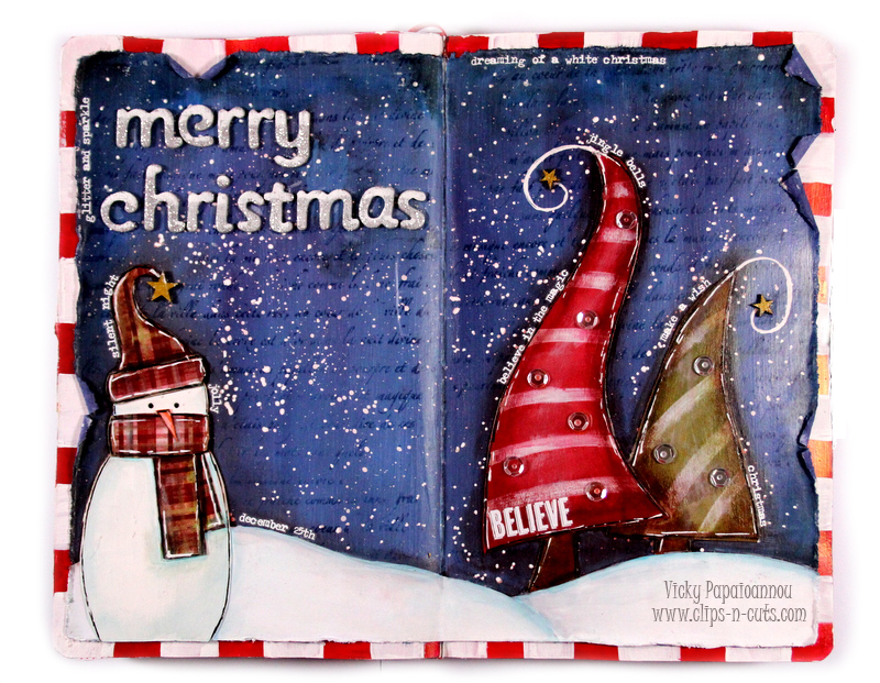 christmas art journal