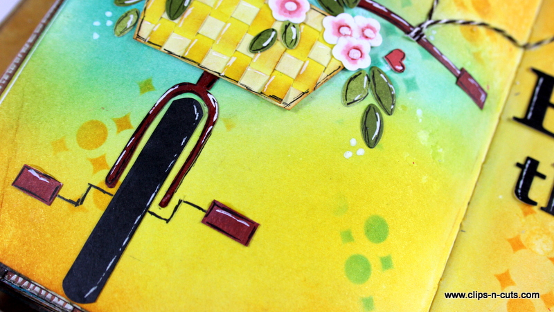 art journal spring bike