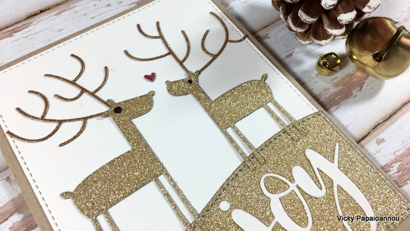 christmas card deer