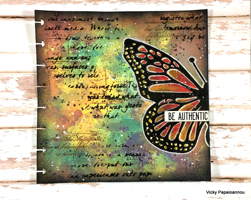 art journal butterfly
