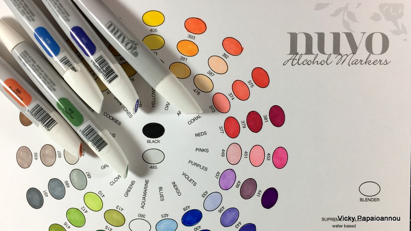 Nuvo Alcohol Markers Color Chart