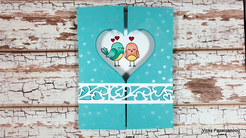 gate fold window card