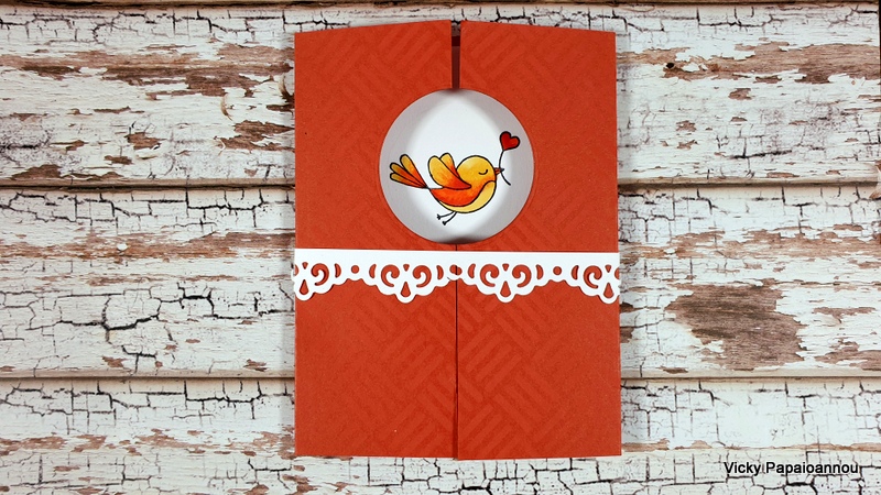 gate fold window card