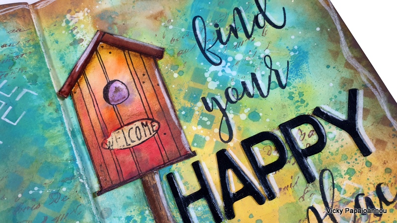 art journal birdhouses