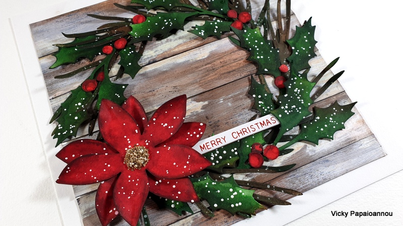 christmas shadow box wreath
