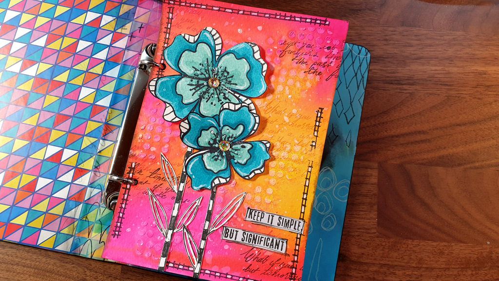 4 art journal pages