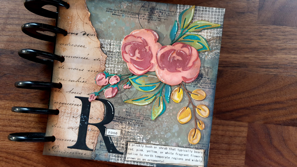 R is for Rose | A-Z flower art journal