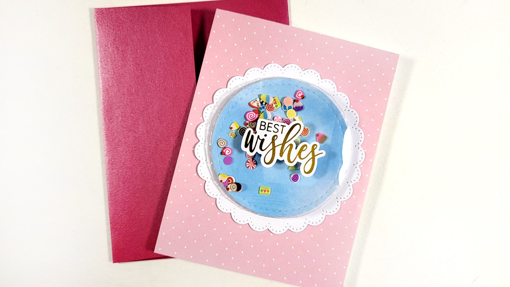 Infinity Shaker cards Waffle Flower shaker covers ClipsnCuts