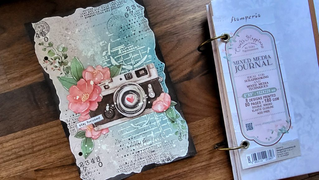 How-to Video: Easy Mixed Media Art Journal Page - Altenew Scrapbook