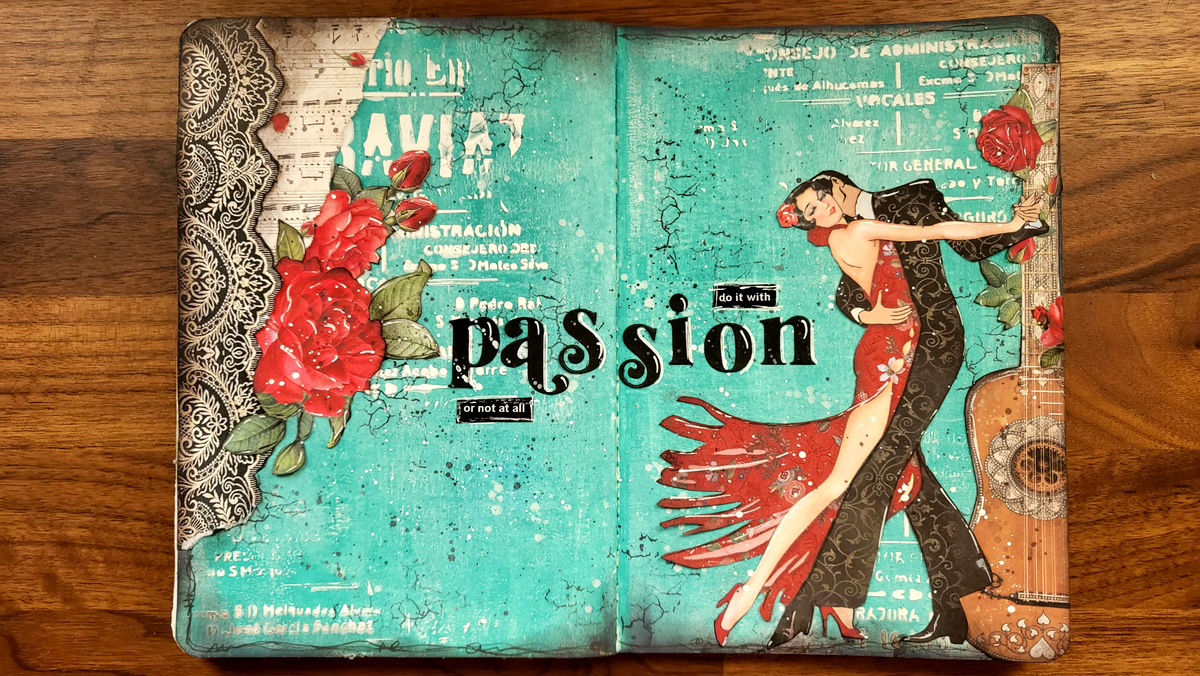 Easy art journal passion ClipsnCuts