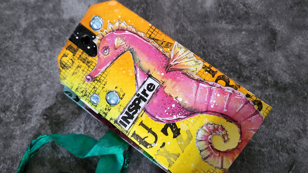 Zig Zag tag journal ClipsnCuts